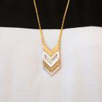 Gold // Silver Chevron Bib..